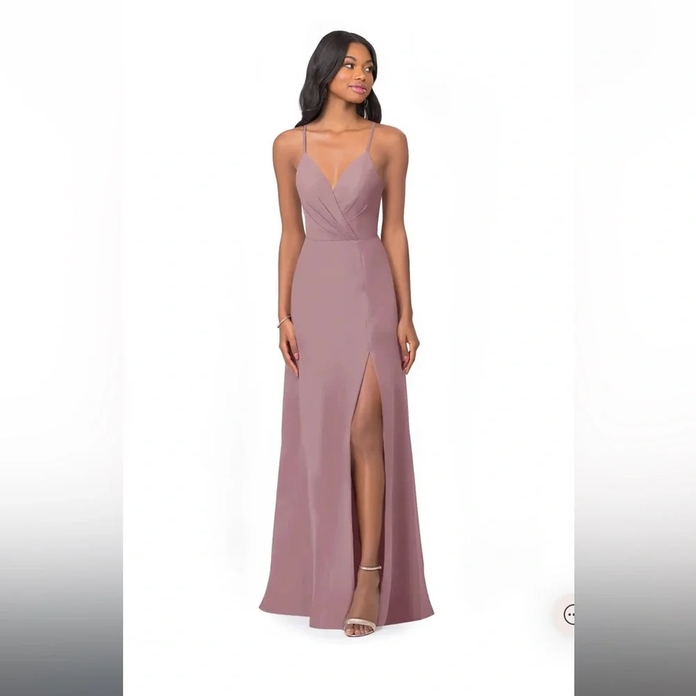 NWT AZAZIE dusty rose formal gown size A4 - Picture 4 of 12